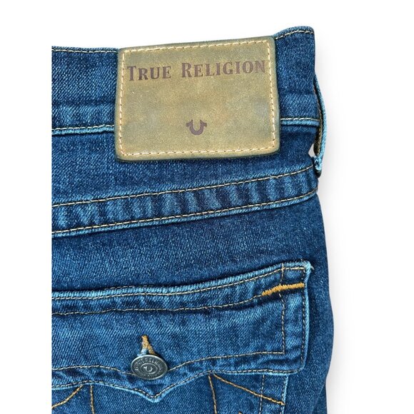 True Religion Geno Relaxed Slim Dark Wash Jeans - Picture 5 of 10